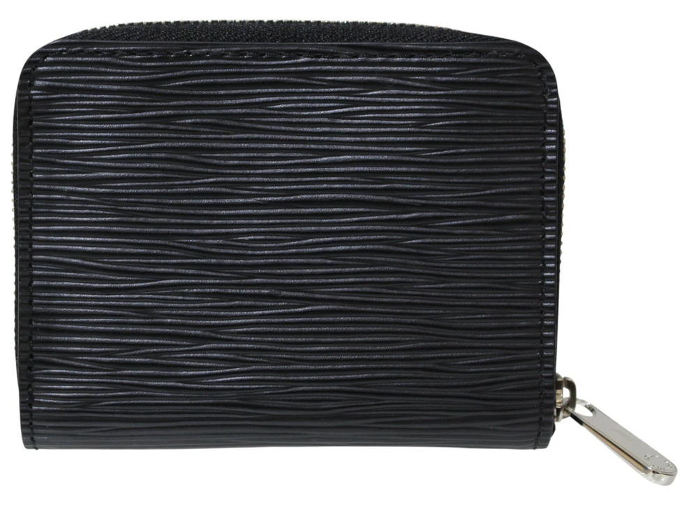 Louis Vuitton Epi Leather Zippy Wallet Wallet Holder Card Black